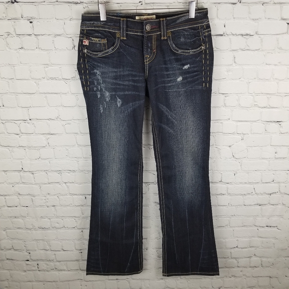 MEK DENIM | Antwerp boot cut stud distressed jeans - Picture 4 of 10